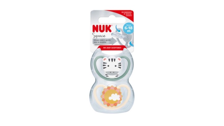 Nuk Silicon Soother S2 (Space) 2 Pack
