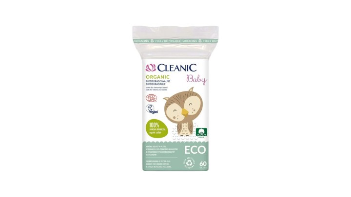 Cleanic Organic Baby Cotton 60 Pieces