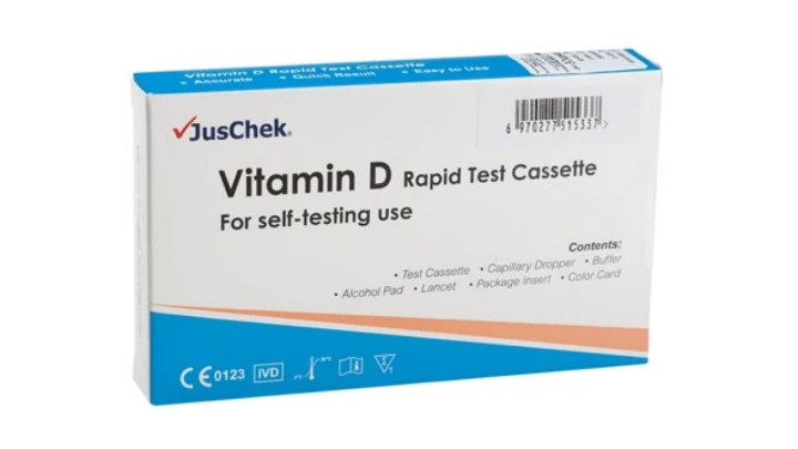 JusChek Vitamin D Rapid Test Cassette (Fingerstick Whole Blood)