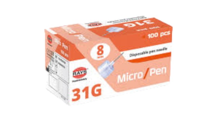 Sapiens Insulin Pen Needles 31gx8mm 100pcs