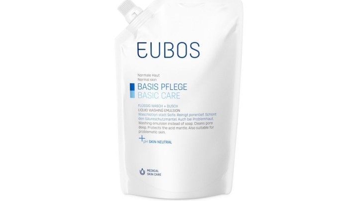Eubos Basic Care Liquid Wash Emulsion Fresh Fragrance Refill Bag 400mL