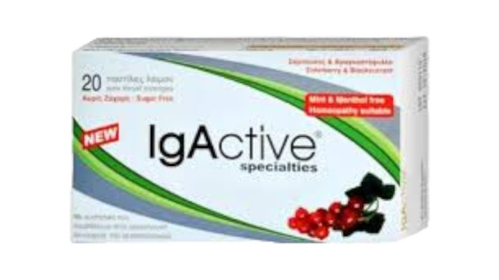 Igactive Elderberry & Blackcurrant 20 Pastilles