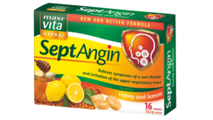 Maxivita Septangin Honey & Lemon 16 Lozenges