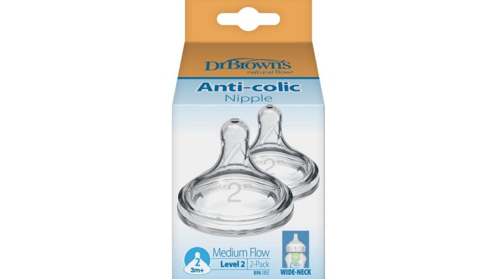 Dr. Brown's Wide-neck Option+ Nipple Level 2 2 Pack
