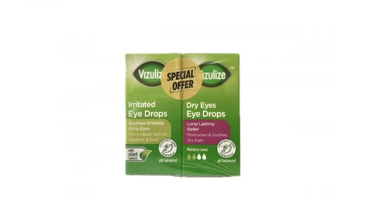 Vizulize Special Offer Irritated Eye Drops + Dry Eyes Eye Drops 15mL