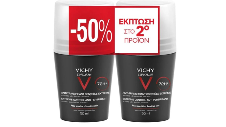 Vichy Vh Deo 72h Anti-perspirant Roll-on Duo