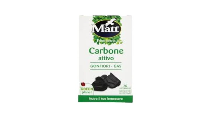 Matt Erboristeria Carbone Attivo 75 Compresse