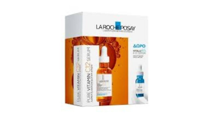 La Roche Posay Promo Pure Vitamin C12 Serum 30mL & Free Hyalu B5 Eye Serum 5mL
