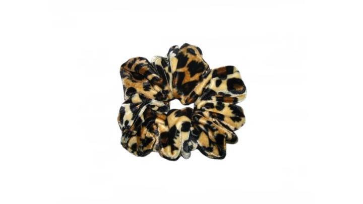 Ziggas Velvet Animal Print Hair Scrunchie