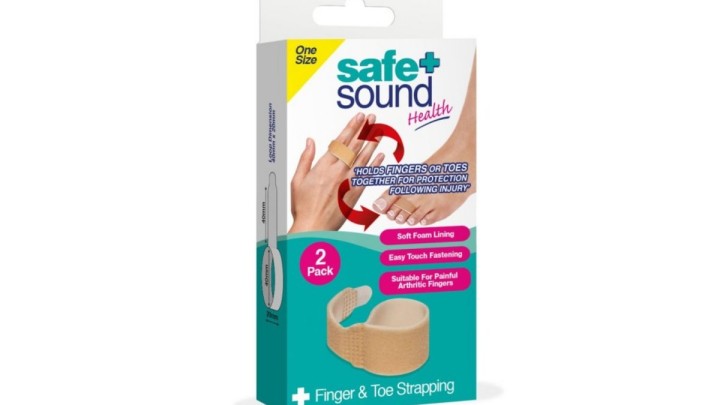 Safe + Sound Finger & Toe Strapping 2 Pack One Size