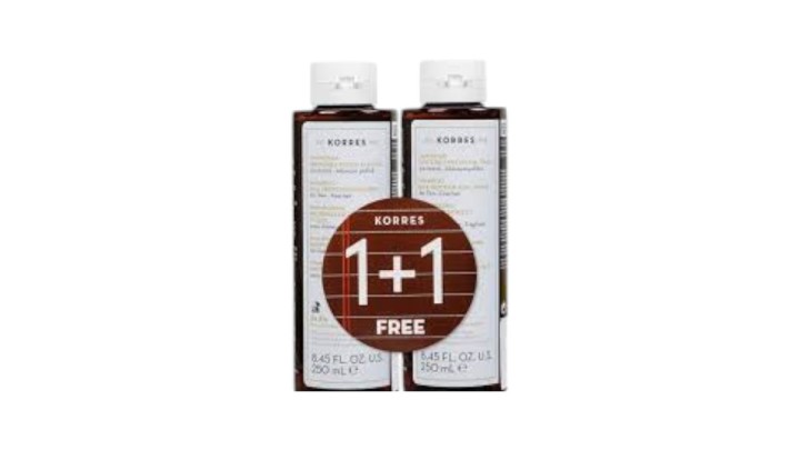 Korres Shampoo 250mL - Rice and Tile 1+1