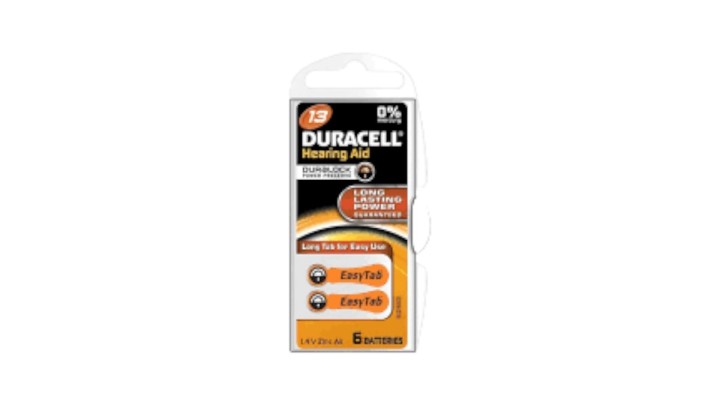 Duracell Hearing Aid Batteries No 13