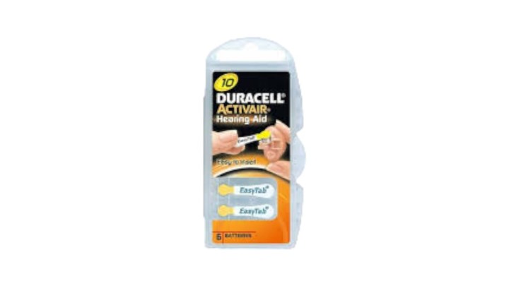 Duracell Hearing Aid Batteries No 10