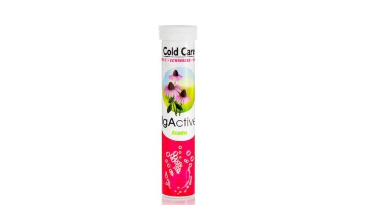 Igactive Cold Care Vit C+ Echinacea + Zinc 20 Effervescent Tablets