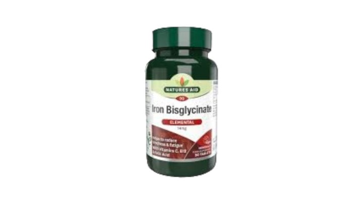 Natures Aid Iron Bisglycinate 90Tablets