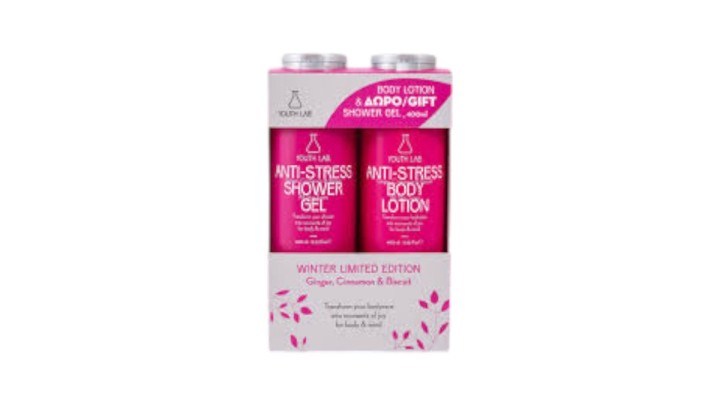 Youth Lab Anti-stress Body Lotion 400mL & Gift Shower Gel 400mL
