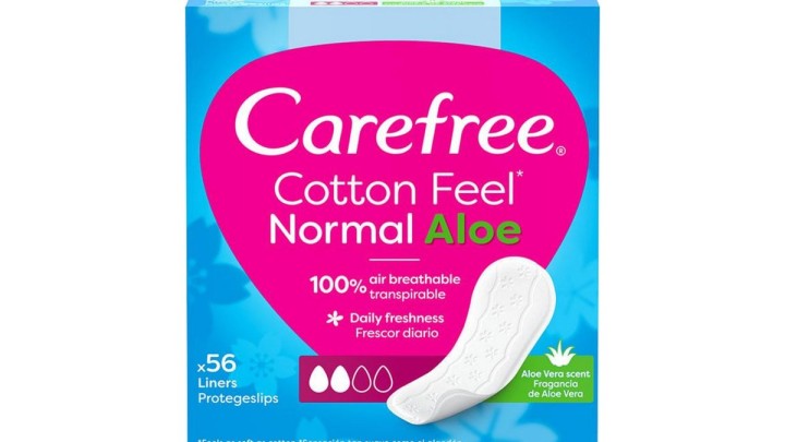 Carefree Cotton Feel Normal Size 56 Pantyliners