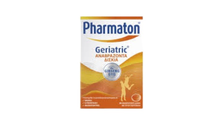 Pharmaton Geriatric With Ginseng Orange Flavor, 20Eff.Tabs
