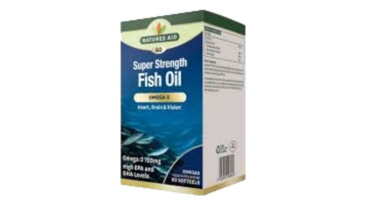 Natures Aid Super Strenght Fish Oil 60 Softgels