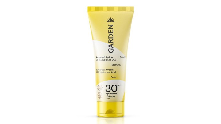 Garden Sunscreen Cream With Hyaluronic Acid SPF30 50mL