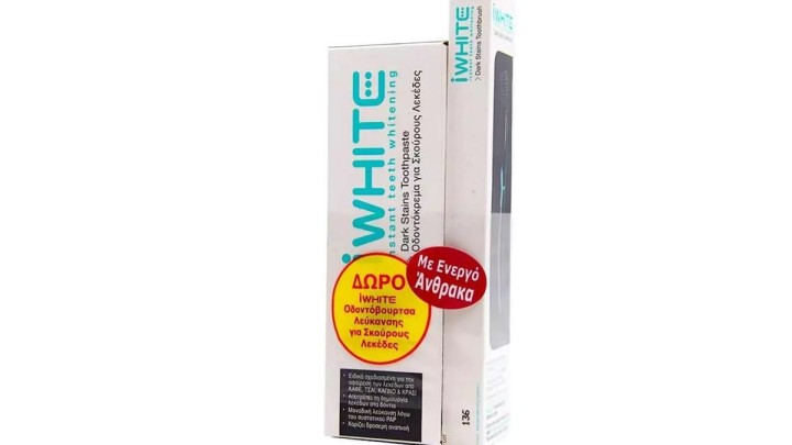 Iwhite Promo Pack Dark Stains Whitening Toothpaste+GIFT Dark Stains Toothbrush