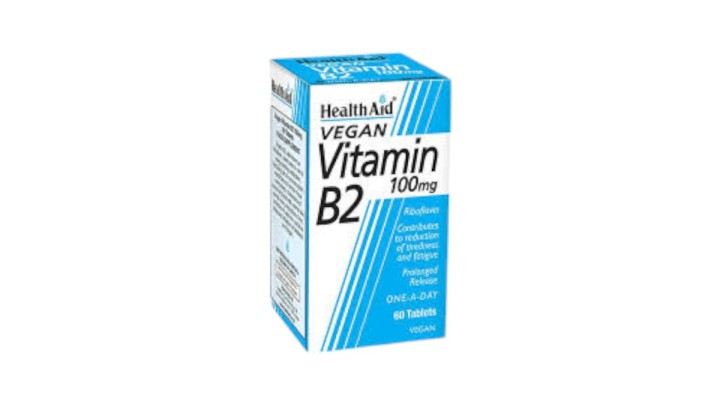 Health Aid Vitamin B2 Riboflavin One A Day 60Tabs