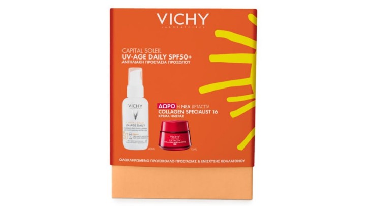Vichy Capital Soleil UV-Age Daily SPF50 40mL+ & Gift Liftactiv Collagen 15mL