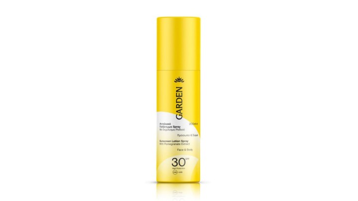 Garden Sunscreen Lotion Spray Face & Body SPF30, 200mL