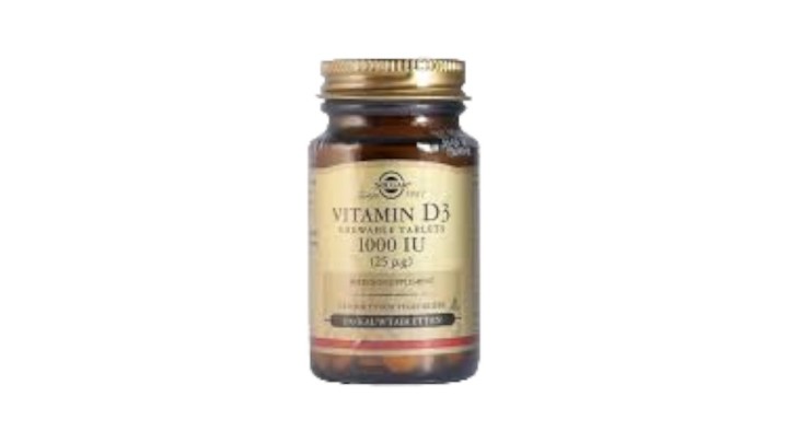 Solgar Vitamin D3 1000IU - 100 Chewable Tablets