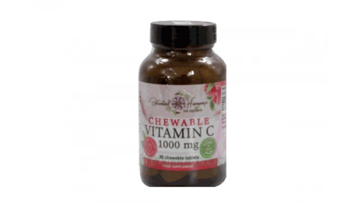 Botanical Harmony Vitamin C 1000mg Chewable Tablets Raspberry