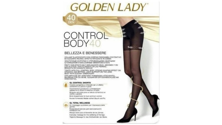Golden Lady Tights Control Body 40, 40 Den, Melon Size 5-XL
