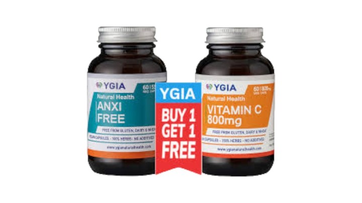 Ygia Anxi Free 60 Caps & Vitamin C 800mg 60 Caps