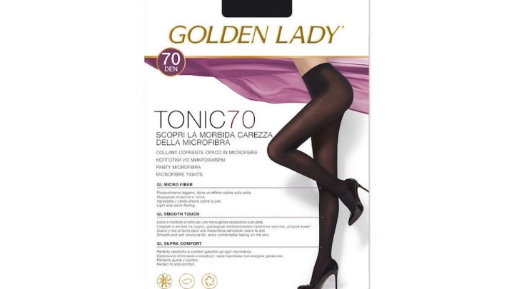 Golden Lady Tights Tonic 70, 70 Den, Nero Size 5-XL