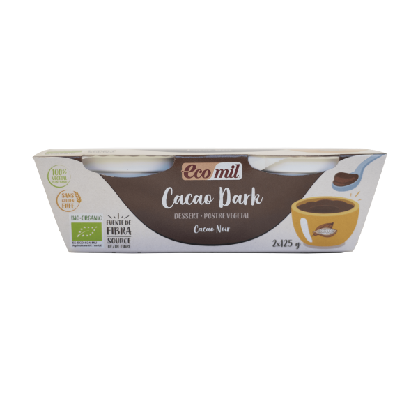 Ecomil, Dark Cacao Dessert 2x125g Bio