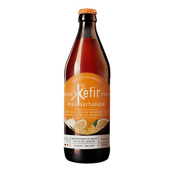 Water Kefir, Orange And English Breakfast 330Ml Bio