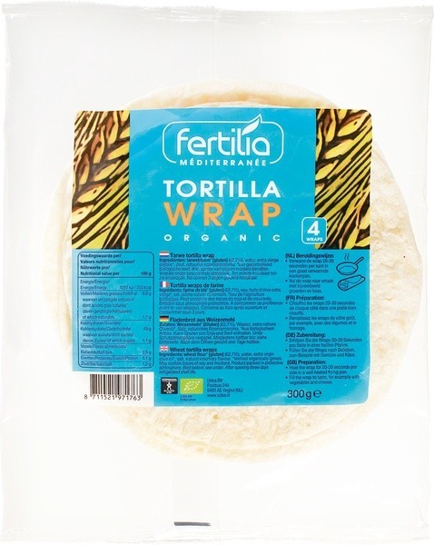 Fertilia, Tortilla Wrap 300G Bio