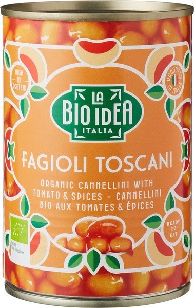 La Bioidea, Toscani Beans In Tomato Sauce 400g Bio