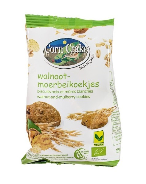 Corn Crake, Walnut Cookies With Mulberry 150Gr Bio