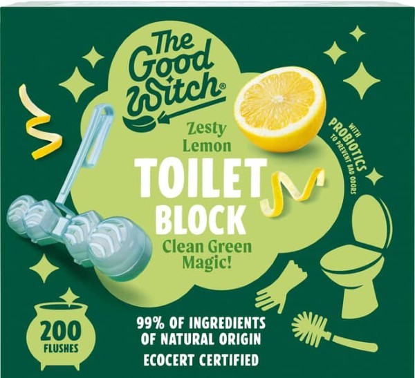 The Good Witch, Toilet Block Zesty Lemon 200 Flushes