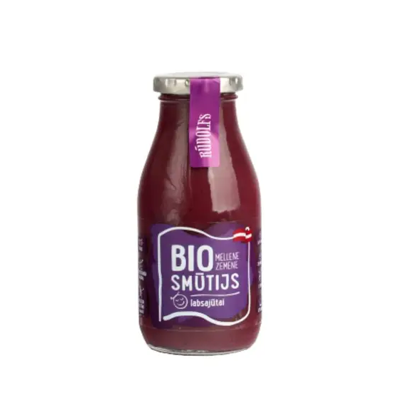 Rudolfs, Peaceful Smoothie Blueberry Strawberry 260ml Bio