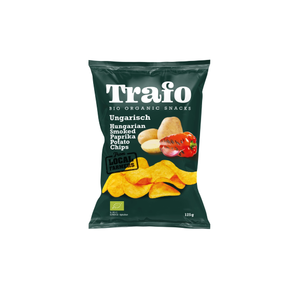 Trafo, Hungarian Smoked Paprika Potato Chips 125g Bio