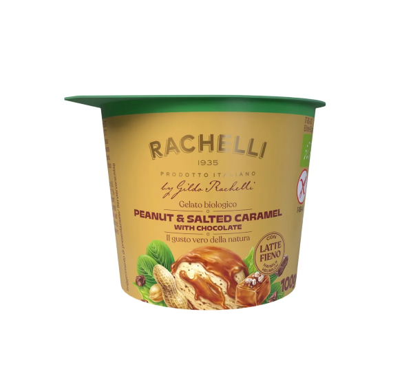 Gildo Racheli, Peanut Salted Caramel Ice Cream 125ml Bio