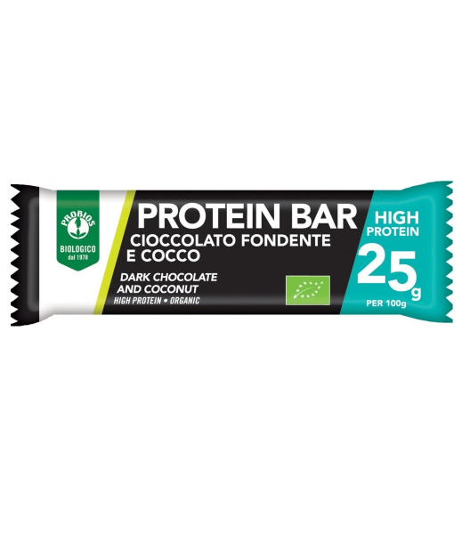 Probios, Protein Bar Dark Chocolate And Coconut 40G Bio