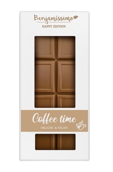Benjamissimo, Vegan White Coffee Time Bar 70G Bio