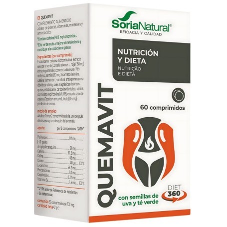 Soria Natural, Quemavit Diet 360 60 Caps