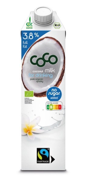 Dr. Martins, Coconut Milk For Drinking 3.8 1Lt Bio