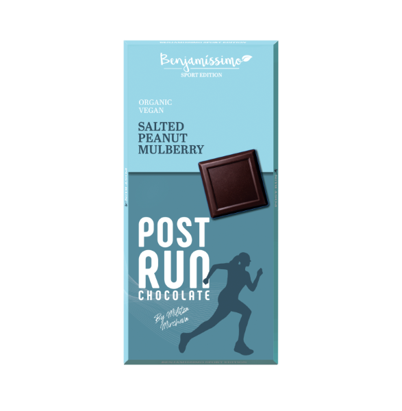 Benjamissimo, Sport Edition Post Run Vegan Chocolate With Salted Peanut Mulberry 60G Bio