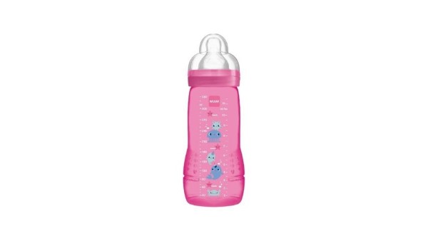 Mam Easy Active Baby Bottle 330mL Pink 4m+