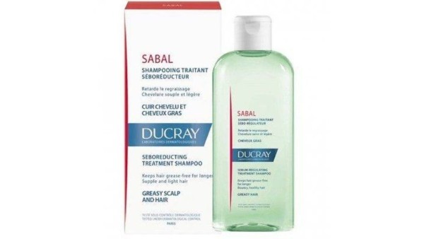 Ducray Sabal Sebum-Regulating Treatment Shampoo For Greasy Hair, 200ml