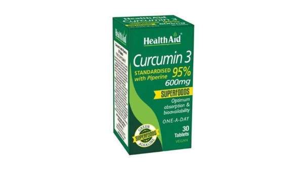 Health Aid Curcumin 3 600mg, 30Tabs